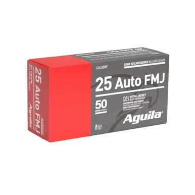 Aguila .25 ACP Target & Range 50gr FMJ Ammo