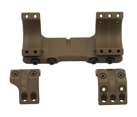 Spuhr SP-4301C FDE: 34mm Scope Mount 3MIL/10 MOA - Height 1.18" Gen 3