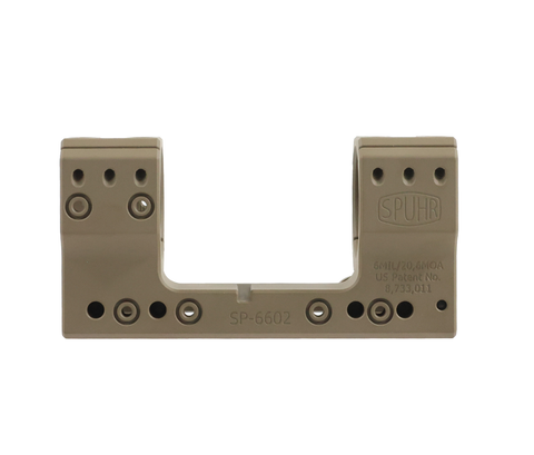 Spuhr SP-6602 FDE: 36mm Picatinny Mount 20 MOA - 1.5"