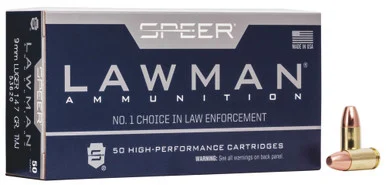 CCI Speer 9mm Luger 147gr Lawman TMJ Ammo