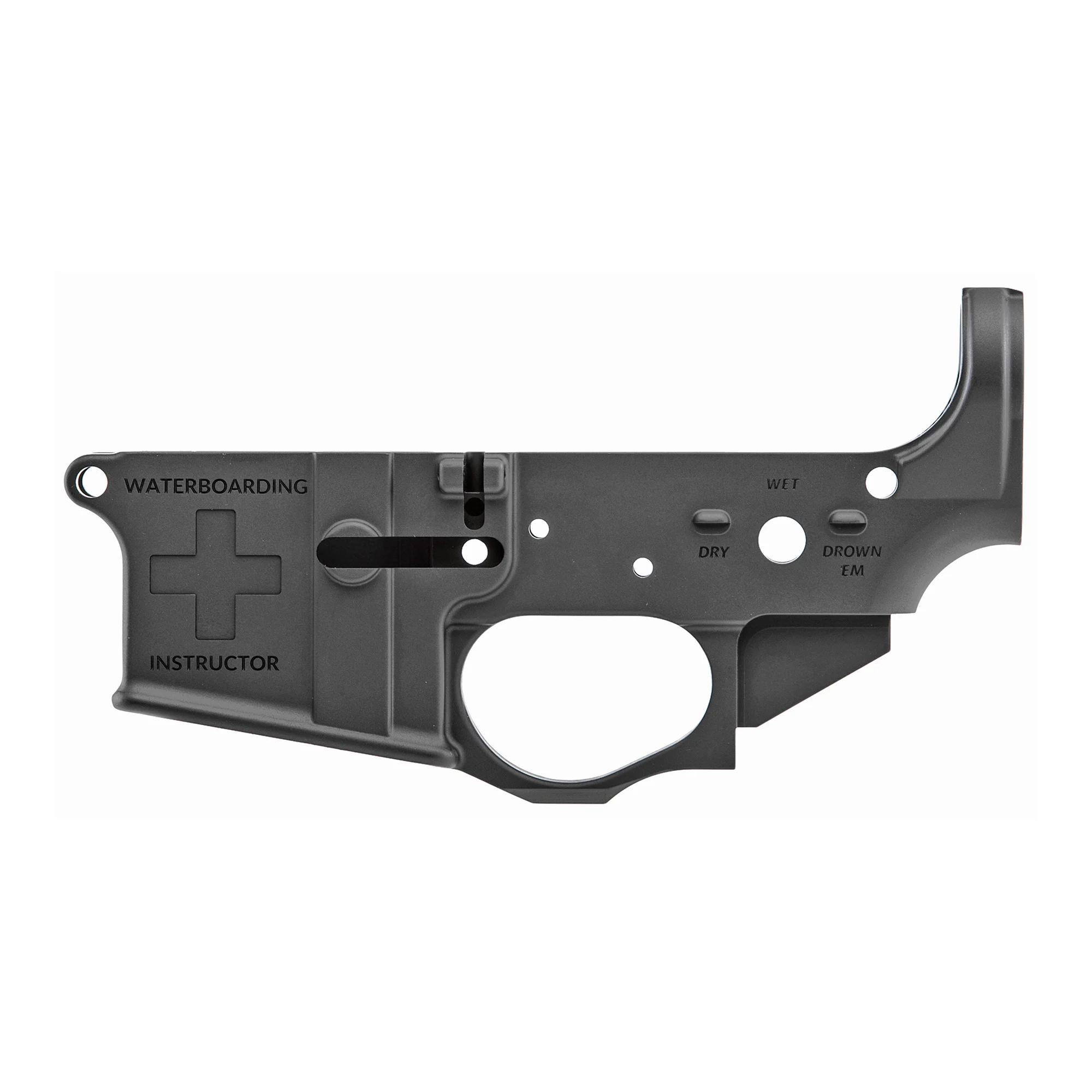 Spike's Tactical AR15 Stripped Lower Receiver, Waterboarding
