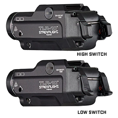 TLR-10 Gun Light with Ambidextrous Rear Switch Options