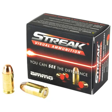 Streak .45 ACP/Auto Visual Ammunition Tracer 90gr TMC Ammo