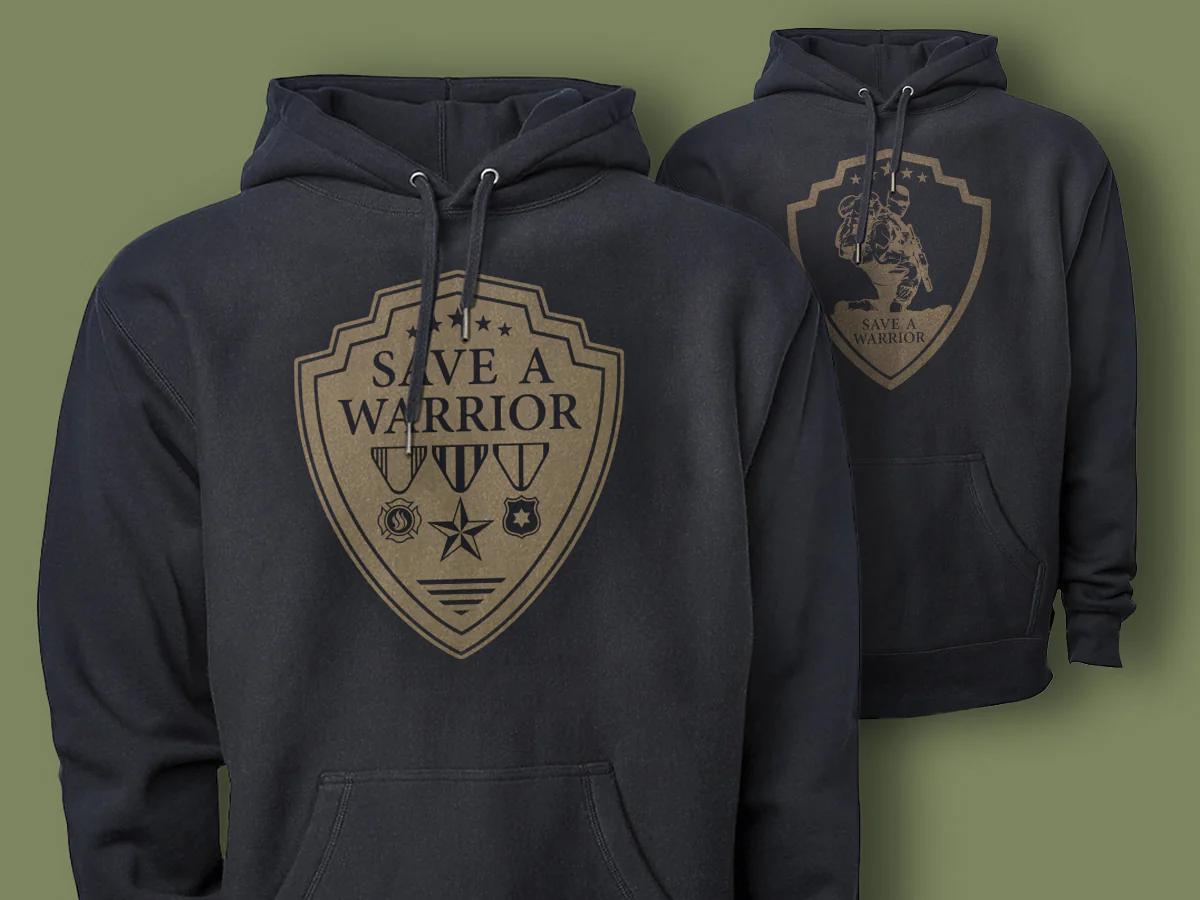 Save A Warrior™ Heavyweight Hooded Sweatshirt