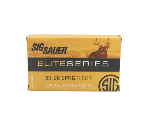 Sig Sauer: 30-06 SPRG, 165gr Elite Series, Tipped, 20/Box
