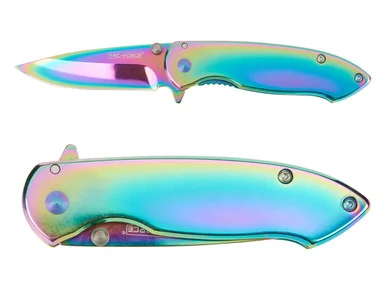 TAC-FORCE TF-862RB 3" Spring Assisted Folding Pocket Knife Rainbow (*LZ)