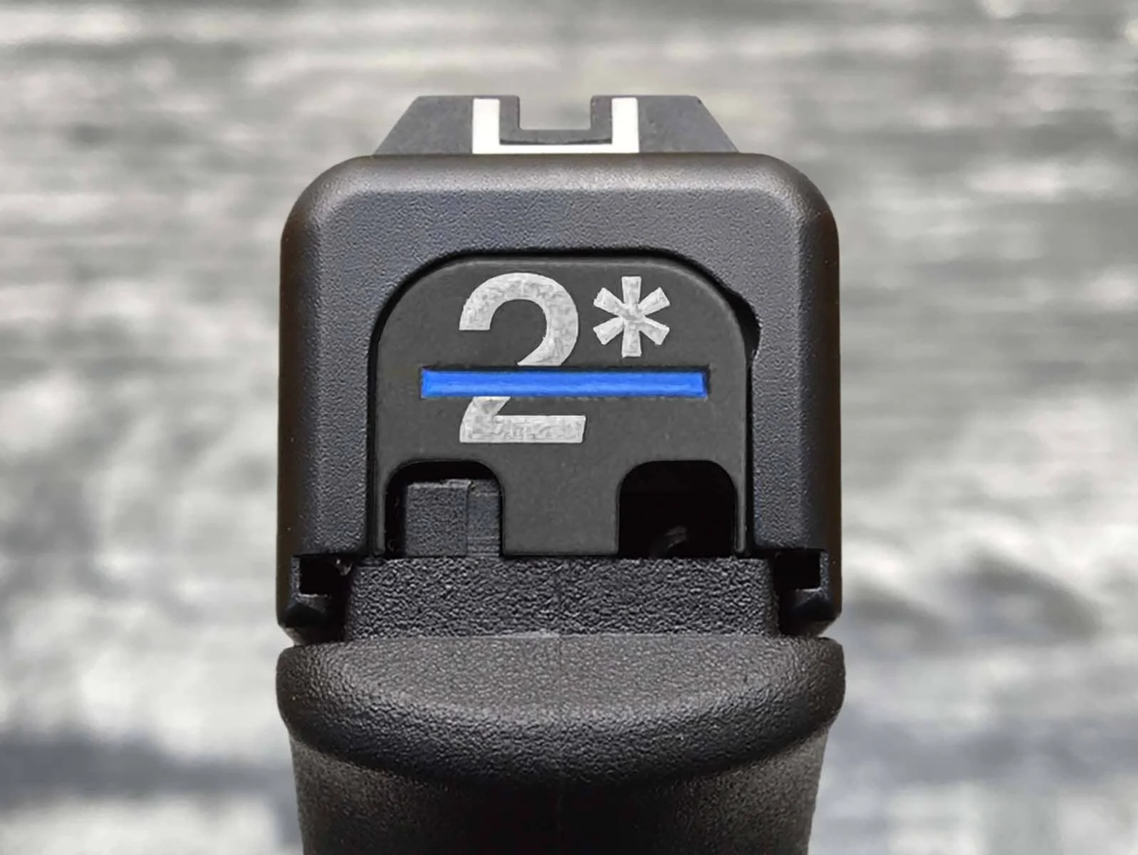 Milspin 2* Thin Blue Line Glock Slide Plate
