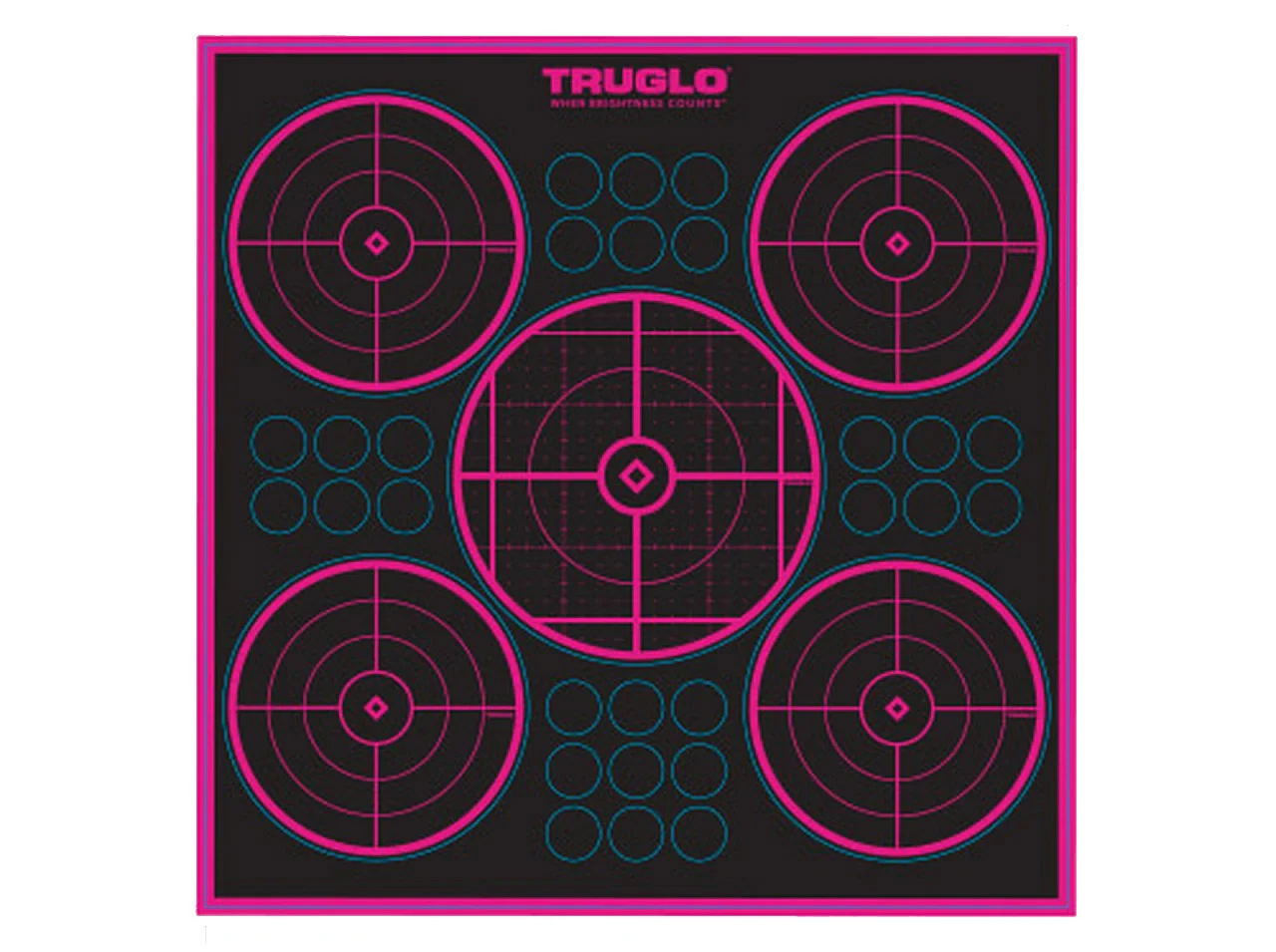 Target Pink 5-Bull 12 x 12 - 6 Pack