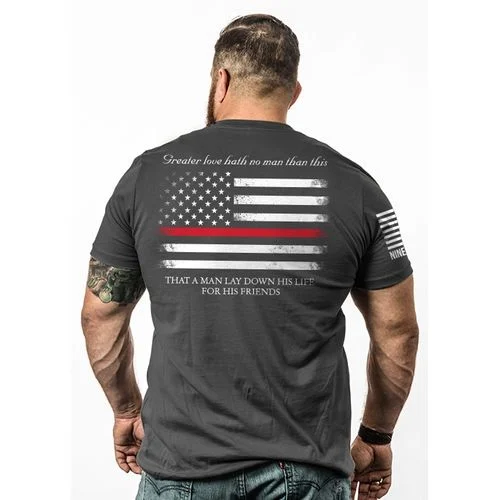 9 Line Men's Thin Red Line T-Shirt - Heavymetal