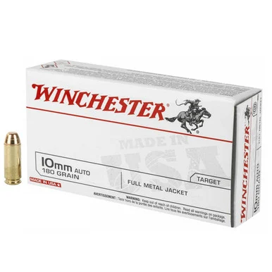Winchester 10mm Auto 180gr FMJ Ammo