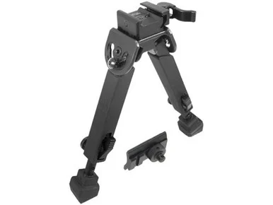 Leapers UTG Full Metal Quick Detach Bipod - Picatinny Mount - Rubber Armored TL-BP20Q-A