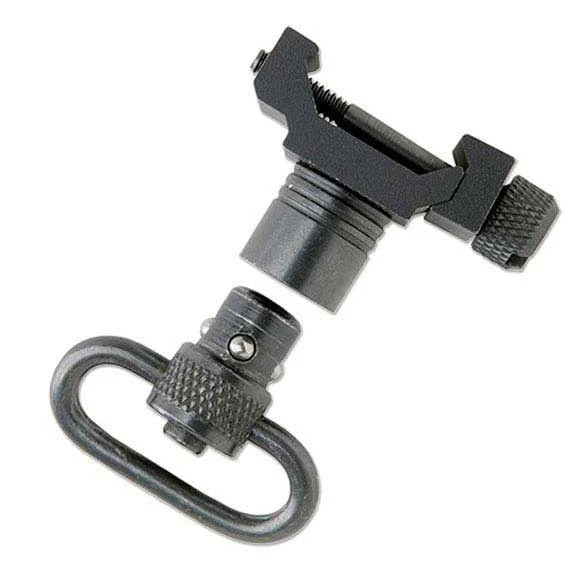 Uncle Mike's Picatinny 1" Swivel Attachment with Quick Detach Push Button							4| Write a ReviewRatings Snapshot4.2out of 55 (2)4 (1)3 (1)2 (0)1 (0)Would recommend this product.100%SKU: 100-UM-21101UPC: 043699211012Manufacturer: Uncle Mike's