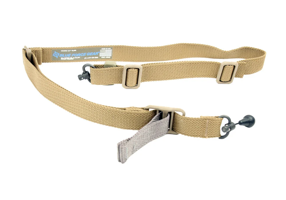 Blue Force Gear VICKERS 221 Sling - RED Swivel - Coyote Brown