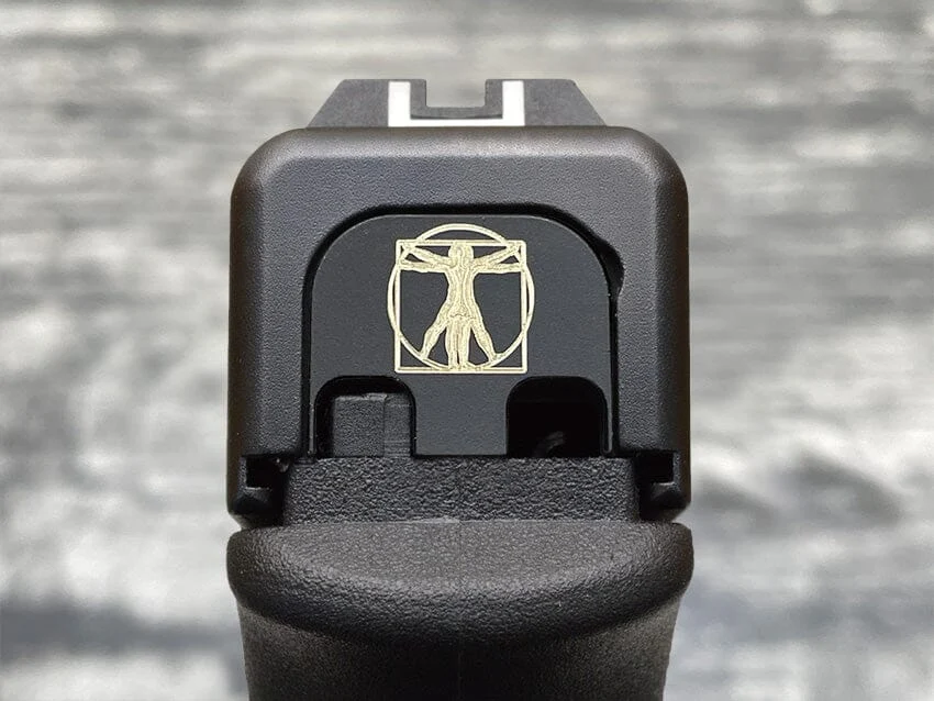 Milspin DaVinci Vitruvian Man Slide Back Plate