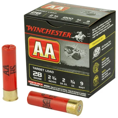 Winchester AA Target Load 28 Gauge 2 3/4" 3/4 oz #9 Shot