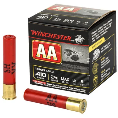 Winchester .410 Bore AA419 AA Target 2.5" 1/2oz 9 Shot