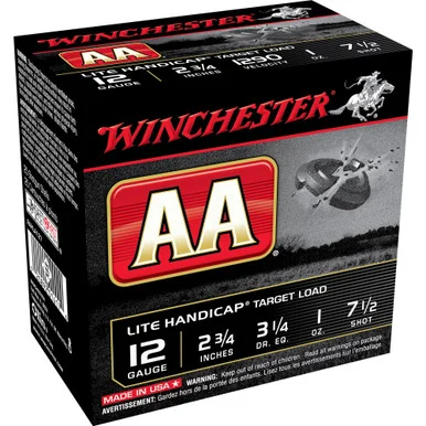 Winchester AA Lite Handicap Target 12 Gauge 2 3/4" 1 oz #7.5 Shot