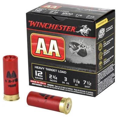 Winchester AA Heavy Target Load 12 Gauge 2 3/4" 1 1/8 oz #7.5 Shot