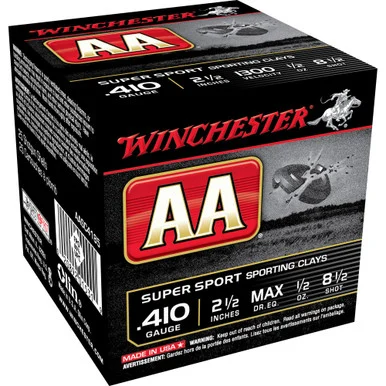 Winchester AA Supersport Sporting Clay .410 Bore 2.5 in 1/2 oz #8.5