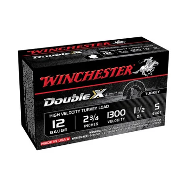 Winchester Double X High Velocity Turkey 12 Gauge 2.75 in 1-1/2 oz #5