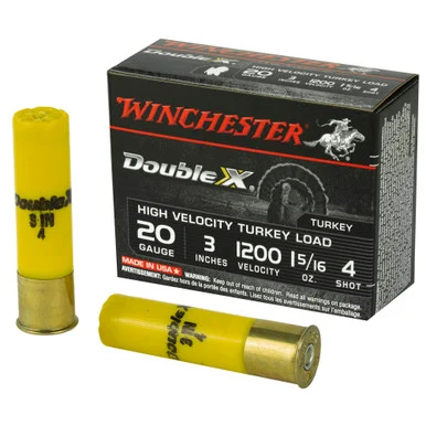 Winchester Double X High Velocity Turkey 20 Gauge 3" 1 5/16 oz #4 Shot