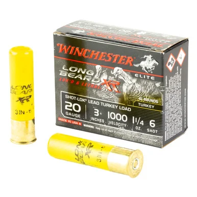 Winchester Long Beard XR Shot-Lok Turkey 20 Gauge 3 in 1-1/4 oz #6
