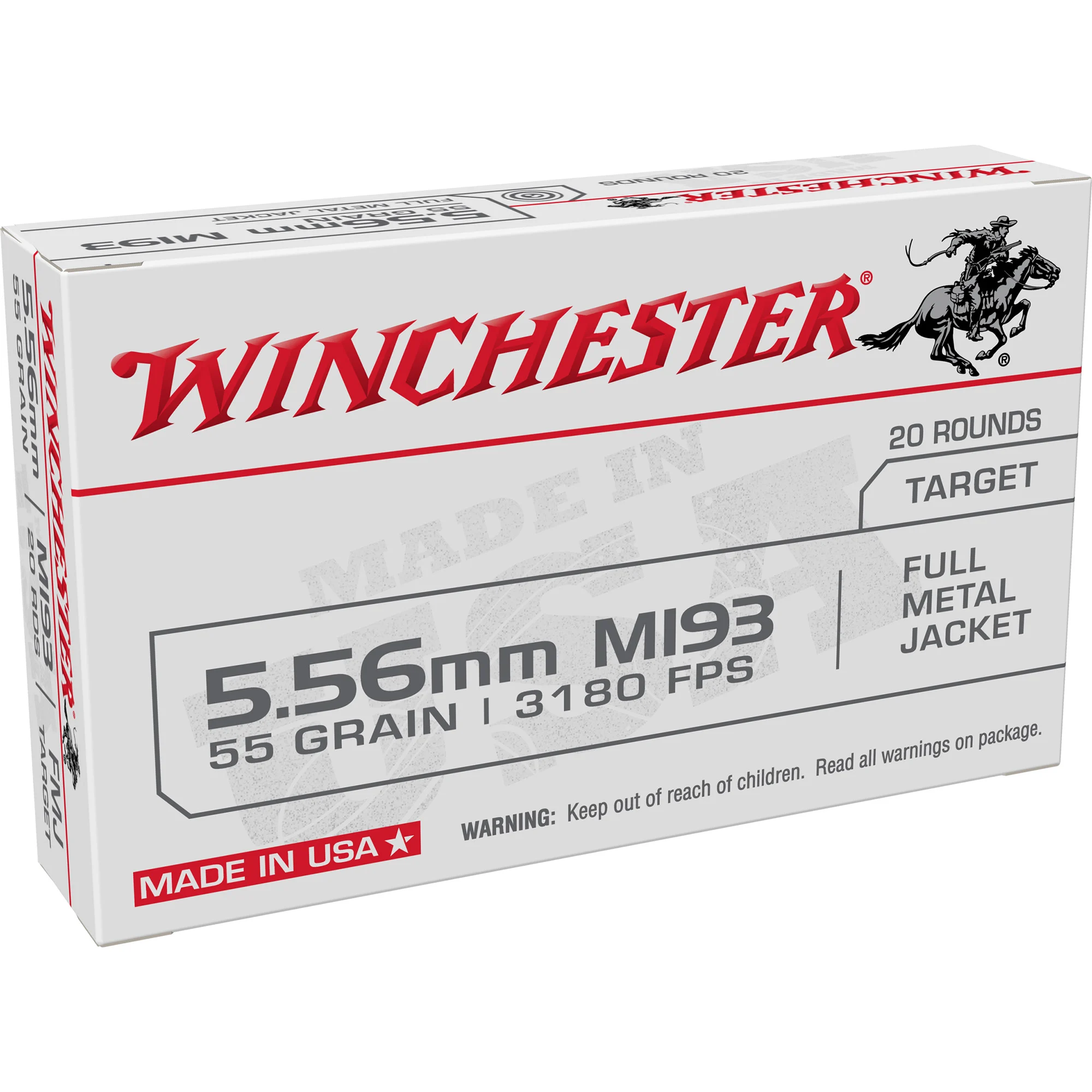 Winchester 5.56 NATO 55GR M193 - 20RD
