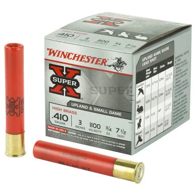 Winchester Super-X HIGH BRASS Heavy Game Load .410 Bore 3 in 3/4 oz #7.5
