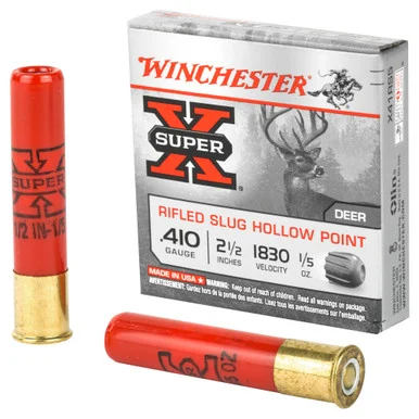 Winchester Super-X Hollow Point Rifled Slug .410 Bore 2.5 in 1/5 oz Slug