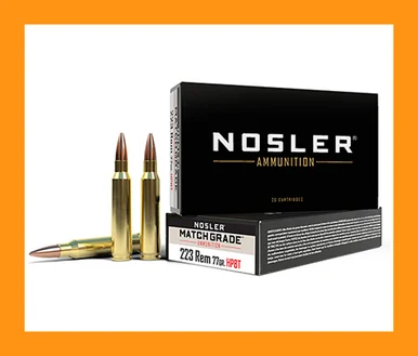 Nosler .223 Rem Match Grade 77gr Custom Competition HPBT Ammo