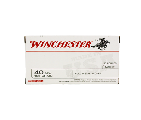 Winchester: 40 Smith & Wesson, 165 Grain, FMJ, 50rds