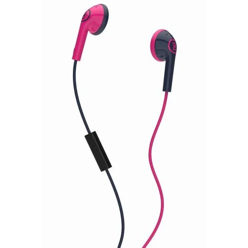 Skullcandy 2XL Offset Earbuds Pink/Black with Inline Mic - New