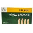 Sellier and Bellot Rifle .222 Remington 50 Gr JSP