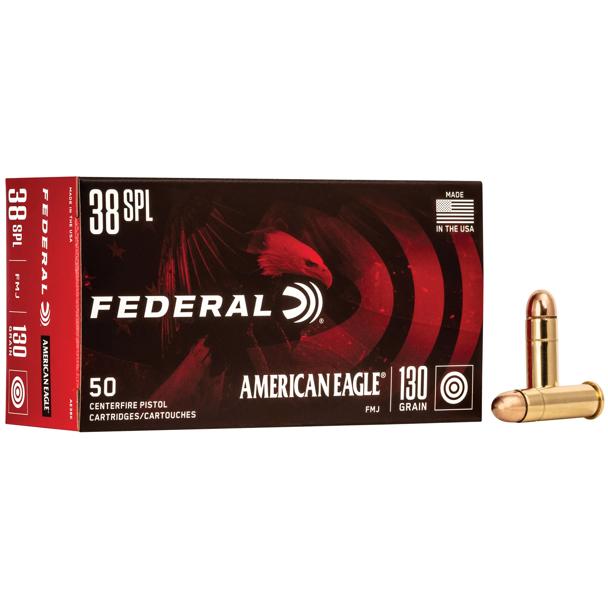 American Eagle .38 Special 130 GR. FMJ - 50RD