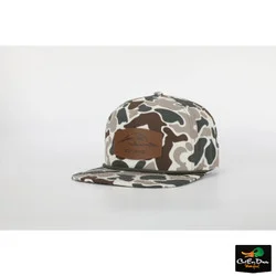AFW OLD SCHOOL GREEN CAMO ROPE HAT WITH LEATHER PATCH