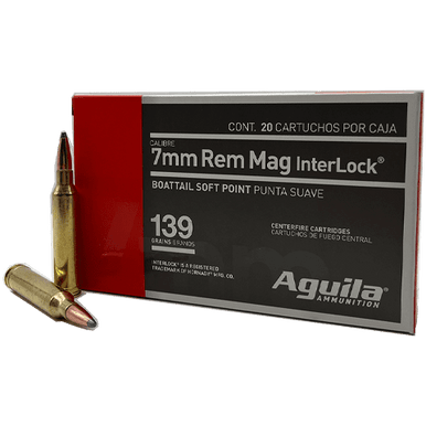 Aguila 7mm Remington Mag 139gr InterLock BTSP Ammo