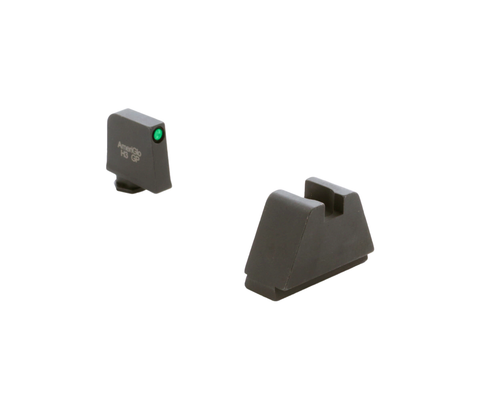 Ameriglo GL-812:5XL Optic Compatible Sight Set for GLOCK Pistols - Green Tritium