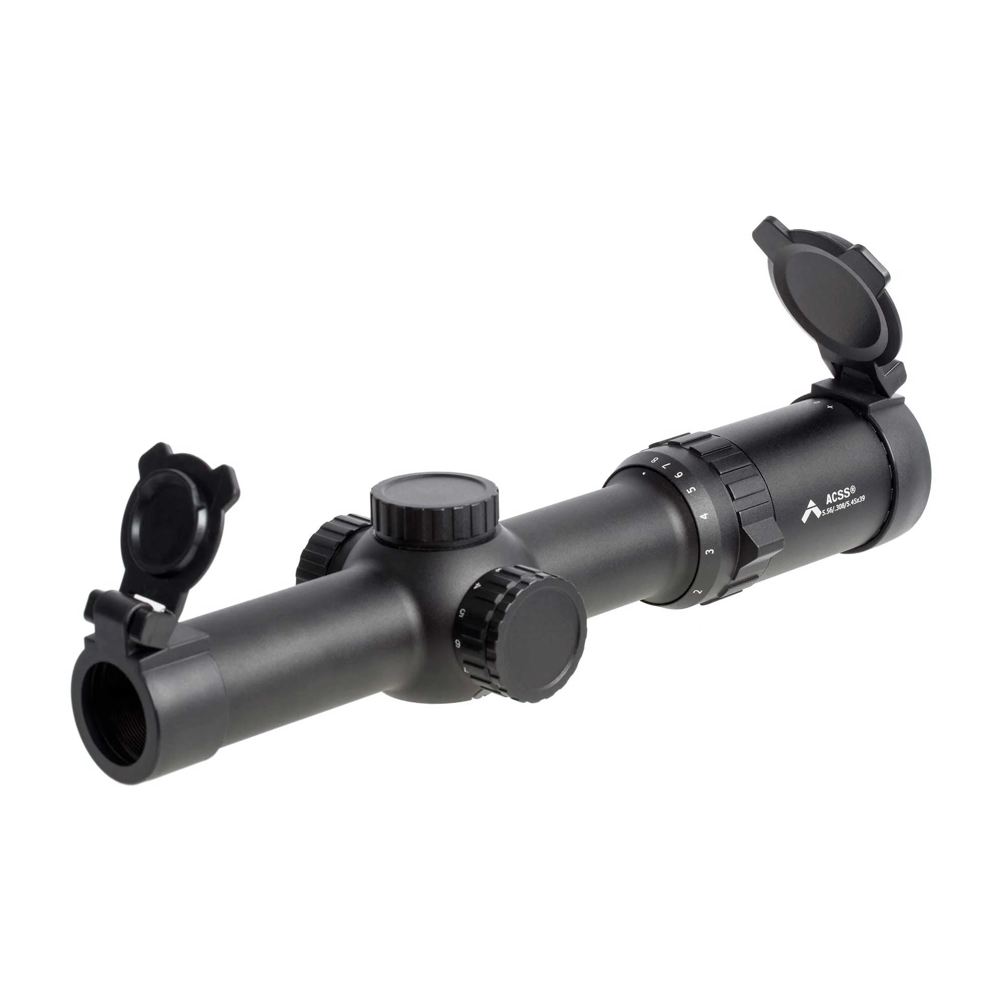 Primary Arms 1-8X Scope with Patented ACSS 5.56 / 5.45 / .308 Reticle							9| Write a ReviewRatings Snapshot4.9out of 55 (8)4 (1)3 (0)2 (0)1 (0)Would recommend this product.100%SKU: 181-PA1-8X24-556UPC: 818500011750Manufacturer: Primary Arms