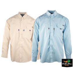 BANDED LIGHT WEIGHT LONG SLEEVE BUTTON DOWN SHIRT