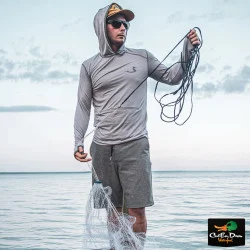 WATERMAN SPORTING CO. BAMBOO HOODIE - TARPON