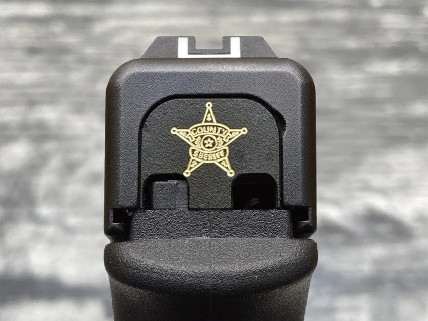 Milspin County Sheriff Badge Shield Slide Back Plate