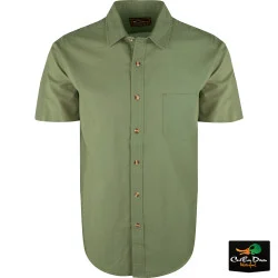 DRAKE WATERFOWL SHORT SLEEVE NEVERTUCK SHIRT