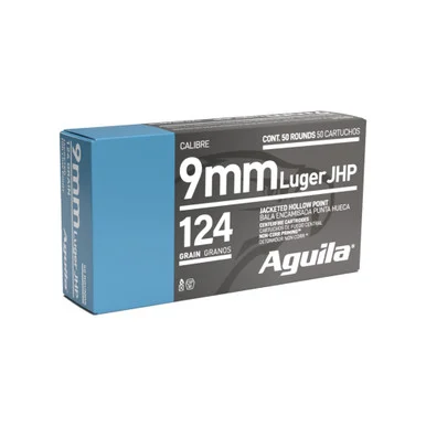 Aguila 9mm Luger Personal Defense 124gr JHP Ammo