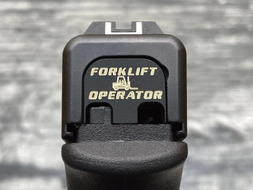 Milspin Forklift Operator Slide Back Plate
