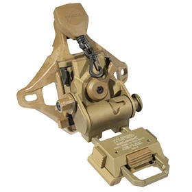 Wilcox:L4 G70 NVG Helmet Mount with 3 Hole Shroud, Black