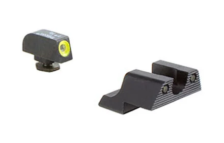 Trijicon HD Night Sight Set - For GLOCK 42/43 - YELLOW OUTLINE FRONT