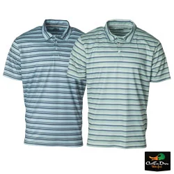 BANDED CASUAL - STRIPE WHITE RIVER ACTIVE POLO