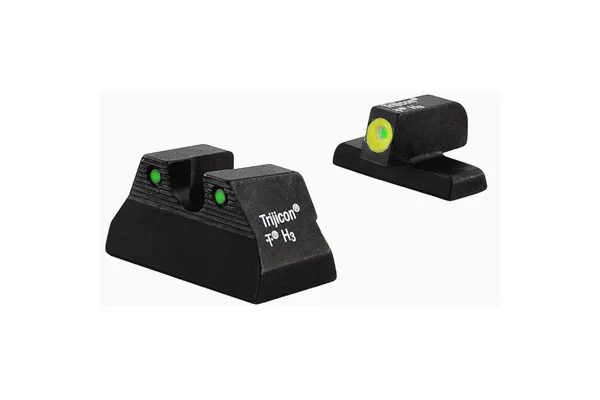 Trijicon HD Night Sight Set - HK P2000/P2000SK - YELLOW OUTLINE FRONT