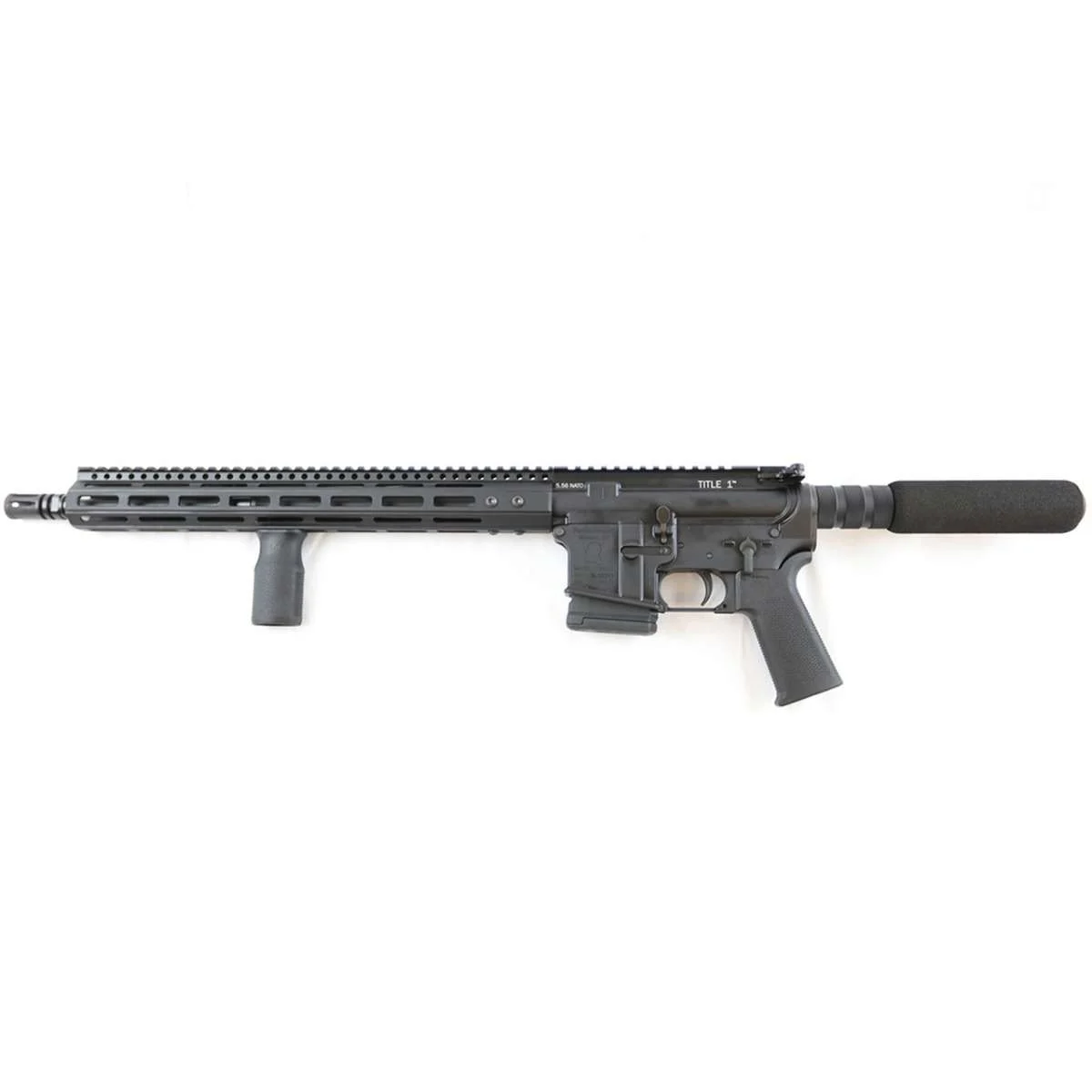 Franklin Armory 1269-BLK TITLE 1? Firearm 5.56 NATO 16" Barrel 10rd Pistol Buffer Tube Vertical Forward Grip Black