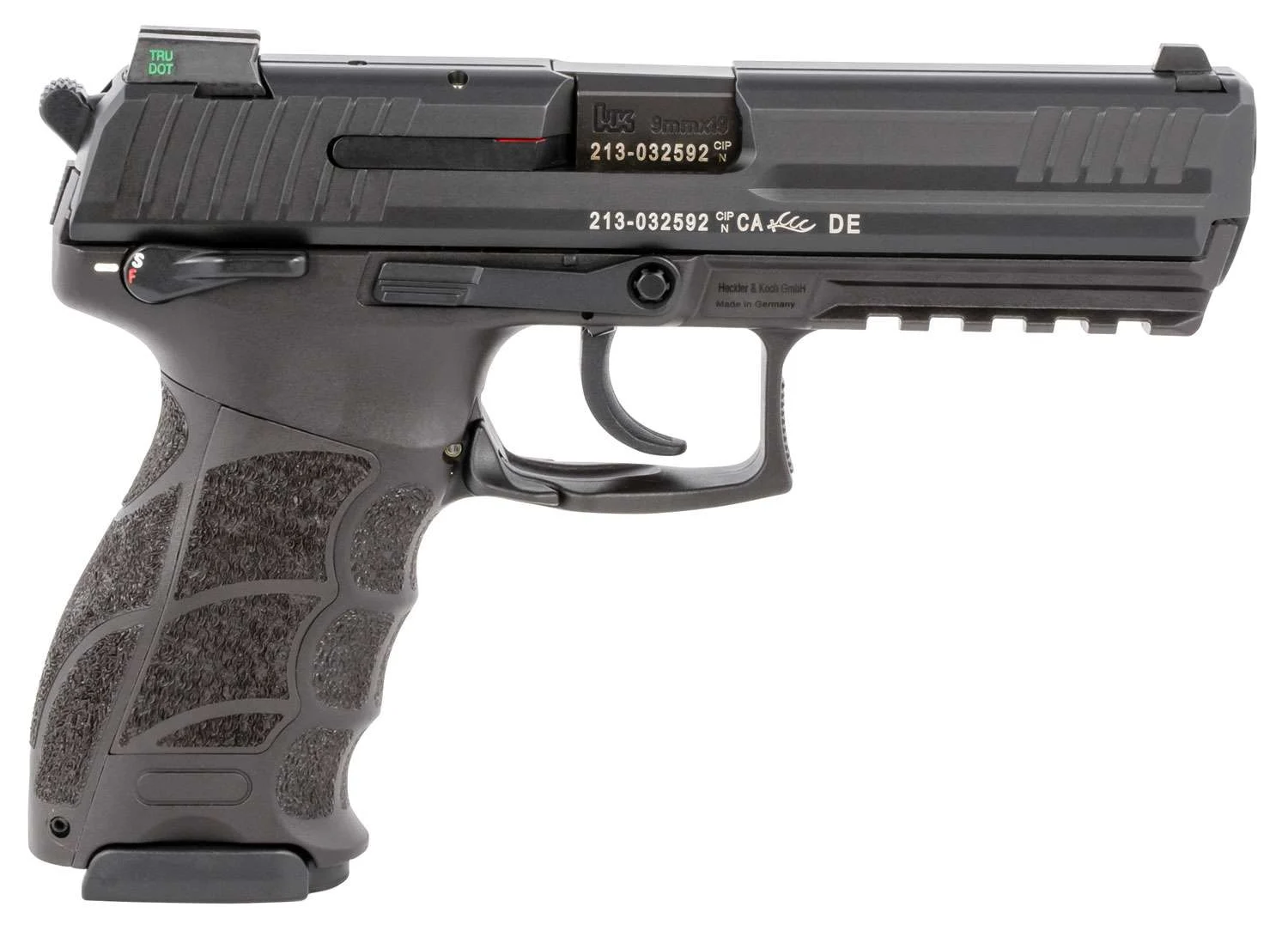 HK 81000124 P30L V3 SA/DA 9mm 17+1 Pistol: Black, Interchangeable Backstrap Grip, Ambidextrous Controls, Picatinny Rail